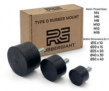 Anti-Vibration Rubber Buffer Mount Rubber Foot Mount M3 M4 M6 M8 M10 M12 M16 /D