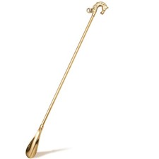 Chumia 31" Extra Long Brass Shoe Horn Handle, Horse Head Elegant No Bending