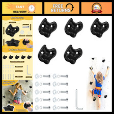 5PCS Extra Large Rock Climbing Holds for Kids, Indoor/Outdoor Wall Grips with Ha