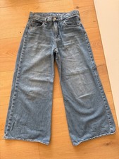 Gap Girls sz 18 Baggy wide leg jeans medium wash excellent cond