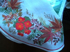 Stickvorlage Rosenstand mit viel Restgarn für Decke rund