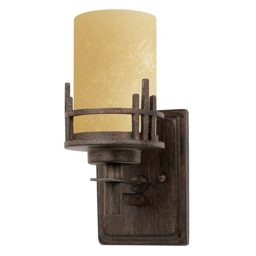 DESIGNERS FOUNTAIN 82101-WM Mission Ridge Wall Sconce, Warm Mahogany - Picture 5 of 9