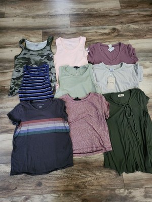 Lot of 9 Women's AEO Hollister Lucky Mixed Tops | Mixed Colors | Small | X Small