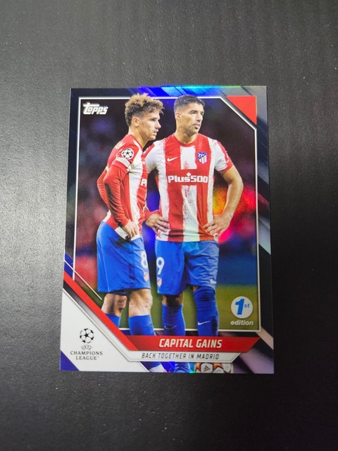 2021-22 Topps 1st Edition Atletico Checklist Suarez Griezmann Black /10
