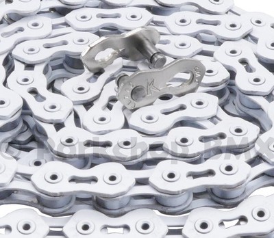 KMC K1SL WIDE (formerly K710SL) Superlight Kool BMX Chain 1/2'' X 1/8'' 112L WHITE