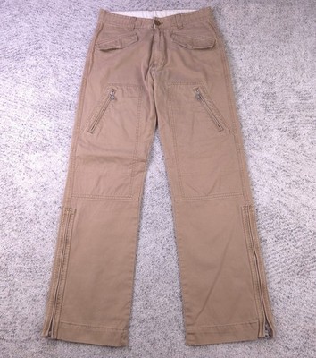 Gas Jeans Work Pants Mens 29 30x32 Work Double Knee Cargo Khaki Clothing Basic