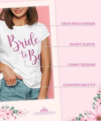 Miss Popular Bride Tribe, Bridesmaid, Fiancee, Wife Funny Tee, Sizes S-2XL