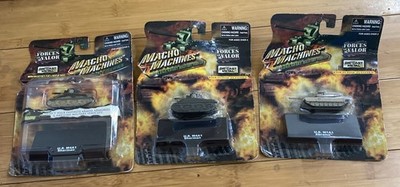 Lot Of 3 Forces of Valor Macho Machine 2x M4A1 Sherman & 1x M1A Abrams - New
