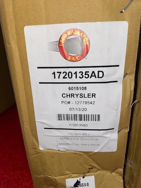 Kit de montagem de ventilador para 2005-2007 Town & Country Grand Caravan 6015108 - Imagem 2 de 3