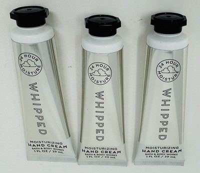 3 WHIPPED BATH & BODY WORKS MOISTURIZING HAND CREAM LOTION TRAVEL SIZE 1 OZ