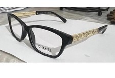 CHANEL Black / golden,Rectangle,Eyeglasses Frames,Women.52,17,138. 50 off sale