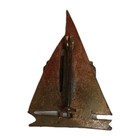 Vintage Late 1930s Hershey Park Brass Sailboat Souvenir Pin C Clasp Pool Shield — photo 4