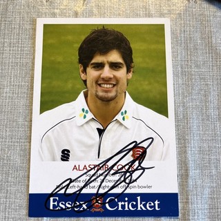 Alastair Cook England Excellent Signed "Essex CCC Player" Autograph Card
