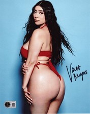 Violet Myers Signed 8x10 Photo Adult Star Authentic Autograph Beckett Witness