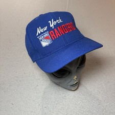 Vintage New York Rangers Wool Snap Back Hat American Needle 90s CCM NHL