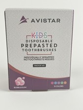 Kids Prepasted Disposable Toothbrushes 40 Pack Bubblegum Travel Camping