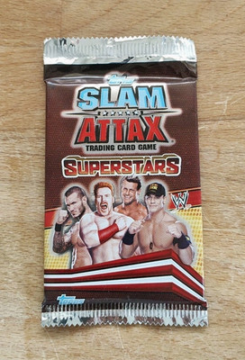 Topps WWE Slam Attax Superstars Trading Cards Booster Pack (2013) - New & Sealed