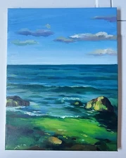 paintings on canvas original «Bright day” 14x11, oil on canvas