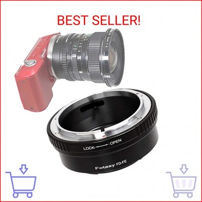 Fotasy FD Lens to E Mount Adapter, Cannon FD E Mount, FD Lens to E, Compatible w