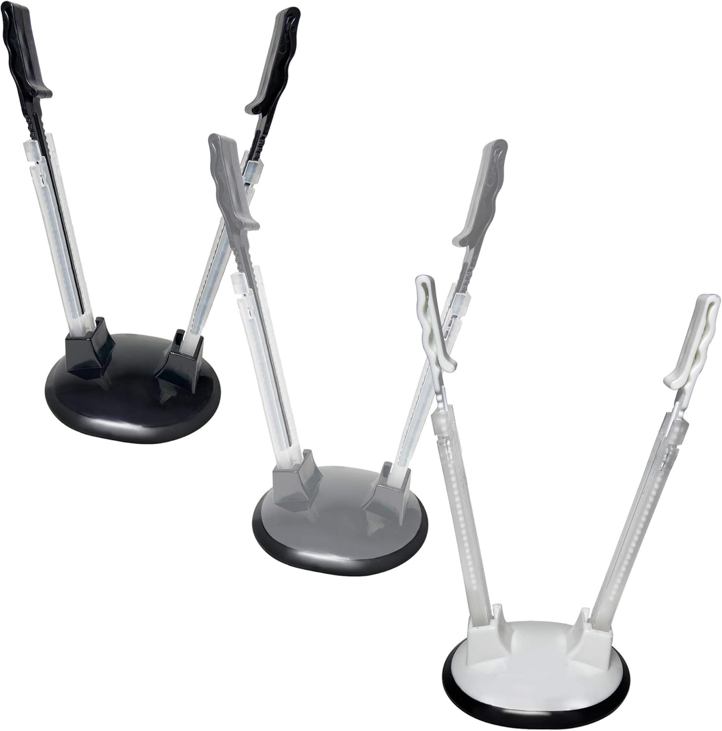 3 Pack Adjustable Baggy Rack Stand for Meal Prep Bags Ziplock Holder