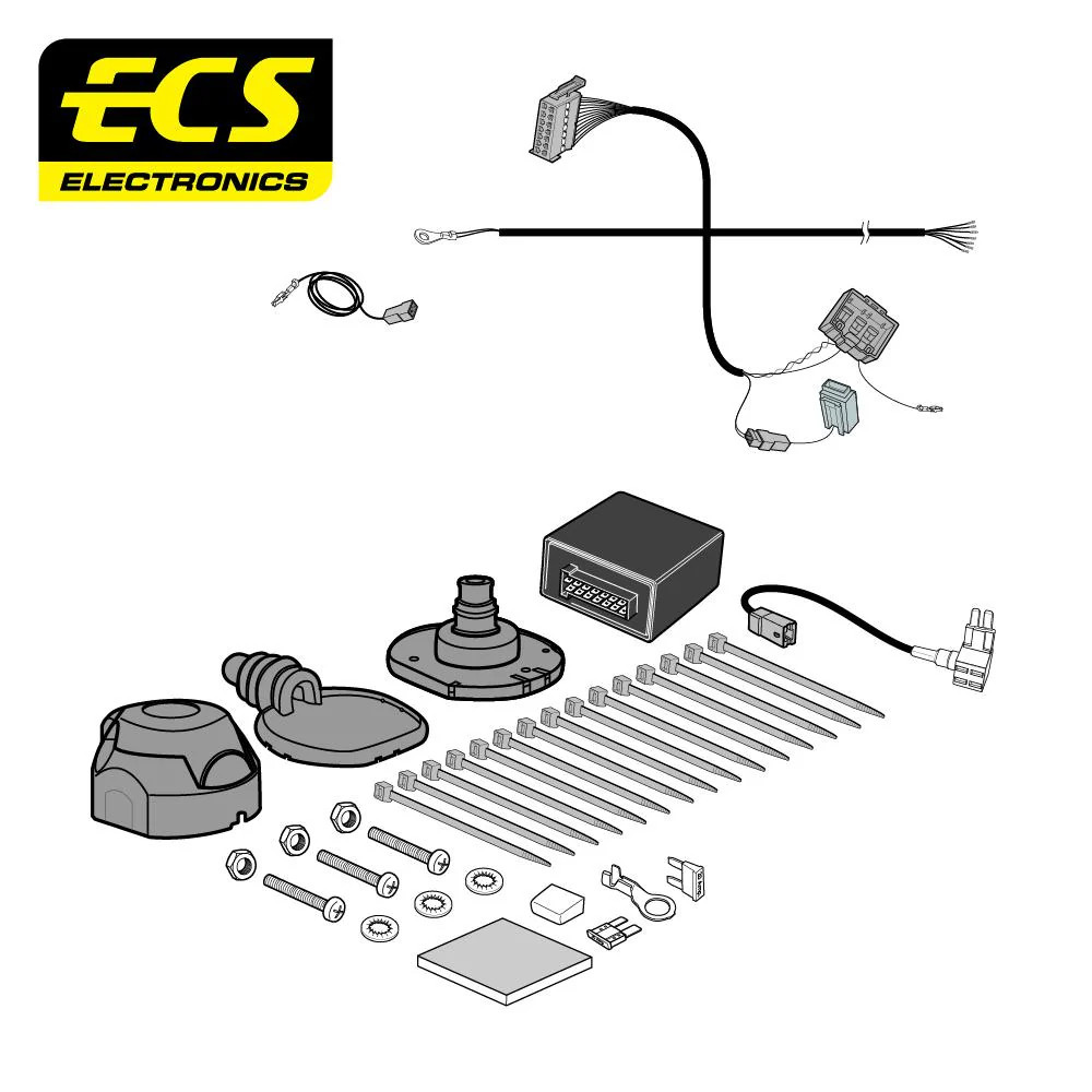 Towbar Wiring Kit 7 Pin KIA Xceed 5 Door September 2019 - HY15307MU