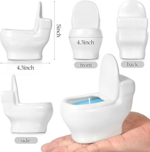 Aromatherapy Candle,Humorous Toilet Designs,Burns for Over 60 Hours,Bathroom Can - Picture 3 of 7