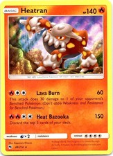 Heatran 48/214 Holo Rare Lost Thunder Pokemon Near Mint