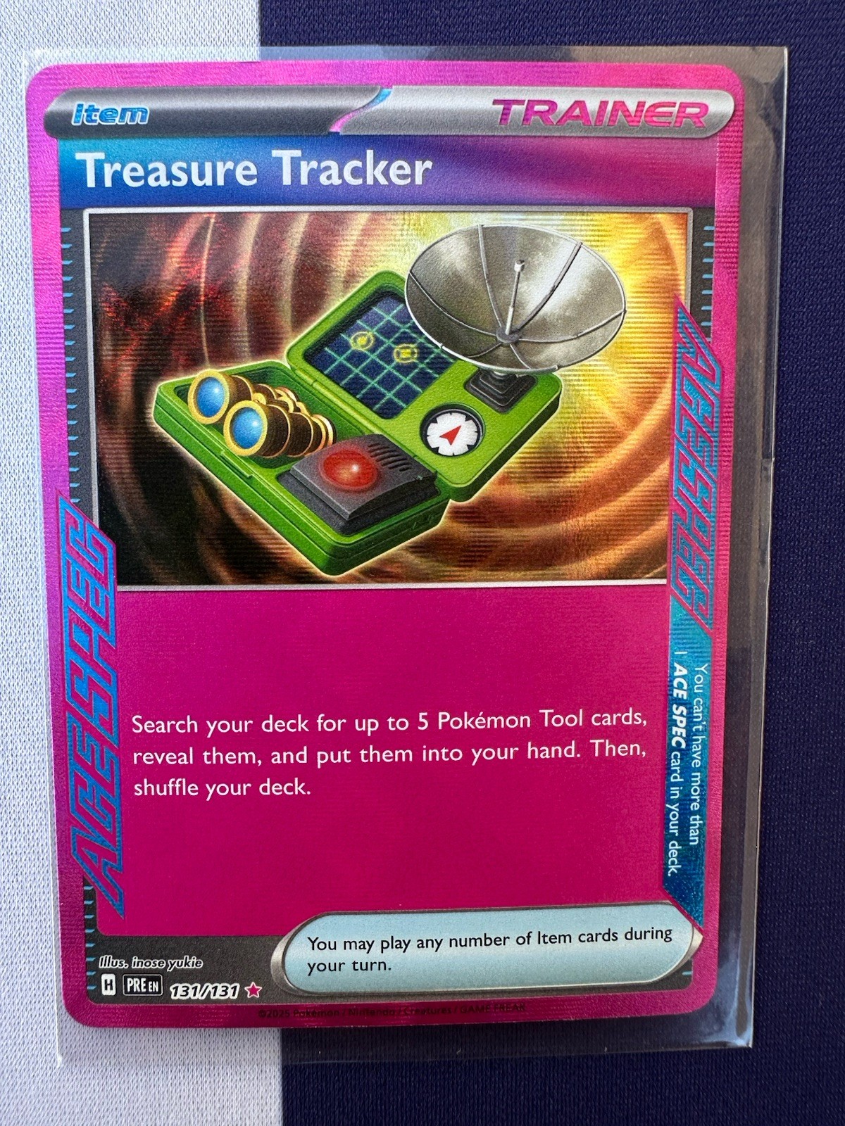 Pokemon TCG SV: Prismatic Evolutions #131/131 Treasure Tracker NM