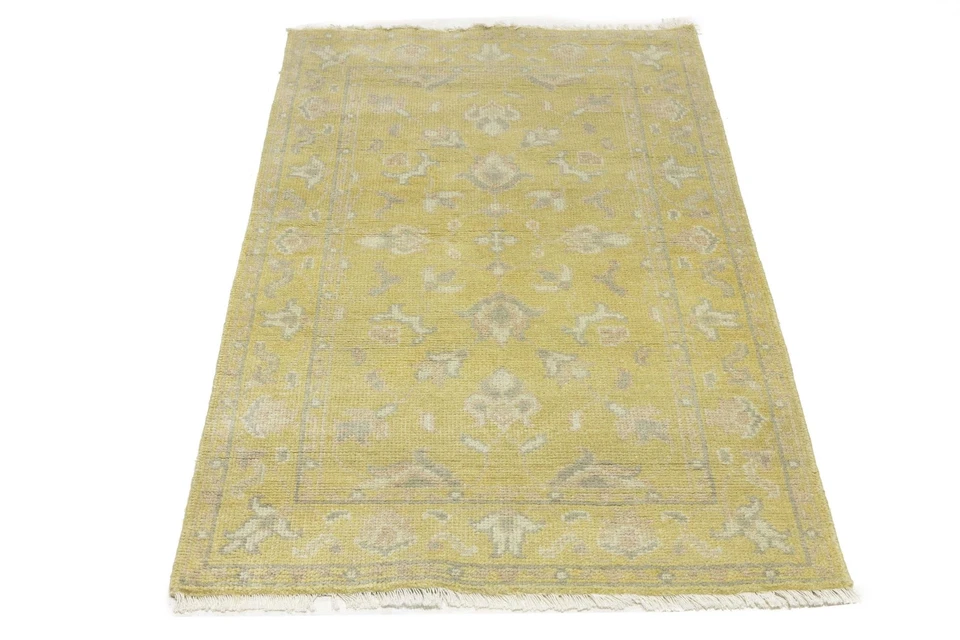 Floral Transitional Wool Oriental Area Rug Bedroom Decor Carpet 3x5ft - Image 2 of 4