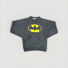 Vintage Batman DC Comics Boys Sweatshirt Long Sleeve Pullover Black Size Medium