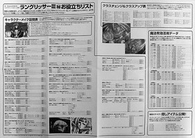 Softbank Langrisser III Sega Saturn Magazine A2 Double Sided Poster Folded