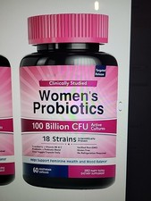 WONENS PROBIOTIK 100 BILLION CFU SUPPORT FEMINS HEALS &MOOD NEW 60 cap SEALED