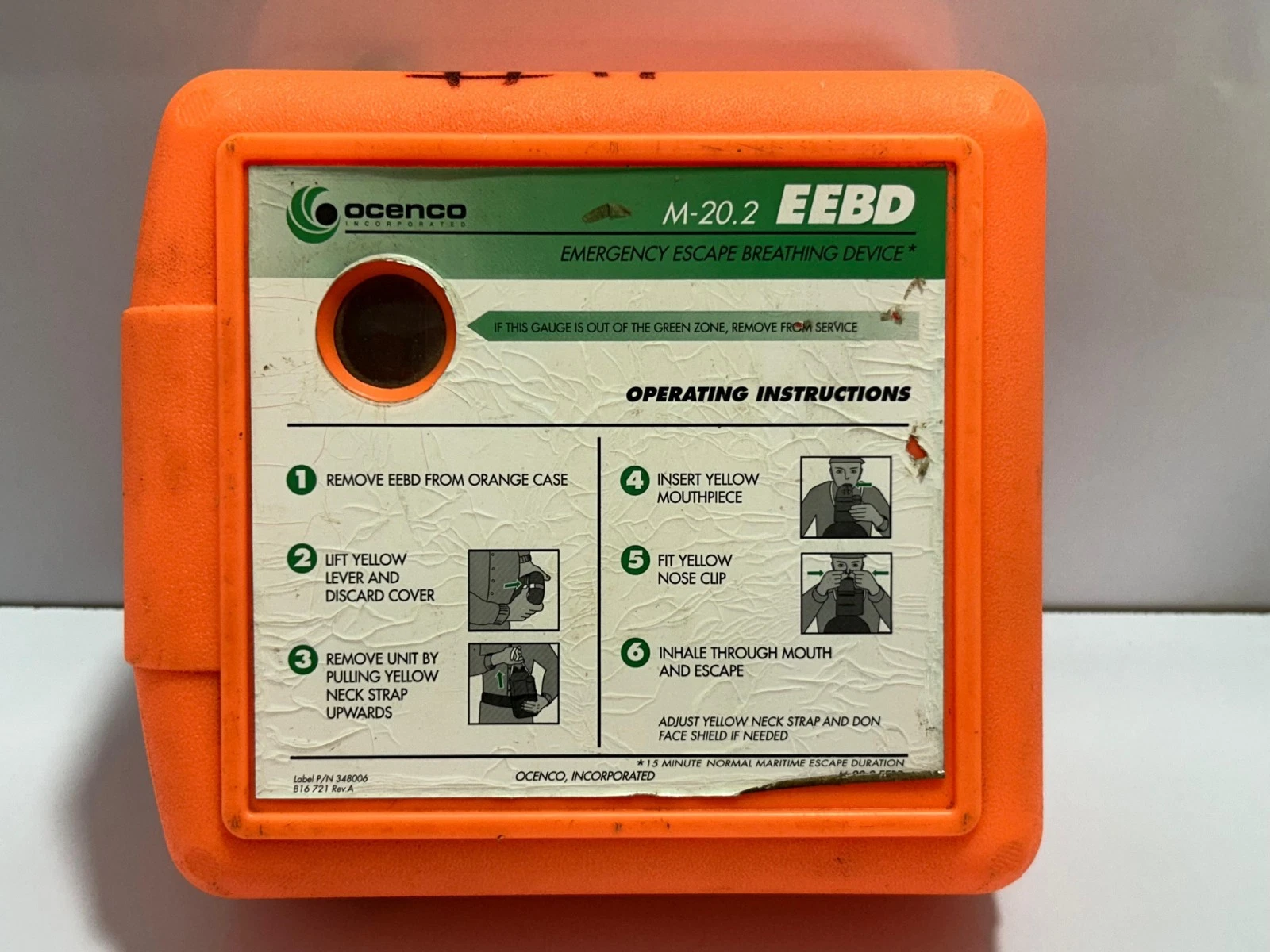 Emergency Escape Breathing Apparatus | Life Date 2028