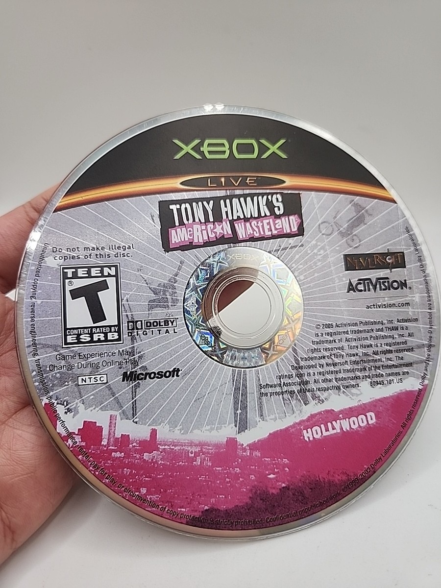 Tony Hawk's American Wasteland Original Xbox Disc Only Scratch