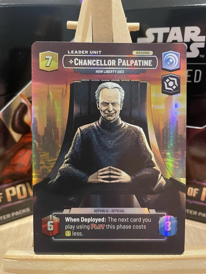 Star Wars Unlimited - Chancellor Palpatine Secrets of Power - Showcase Card 1021 - Image 2 of 2