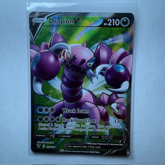 Drapion V (Full Art) Ultra Rare SWSH04: Vivid Voltage 175/185 NM
