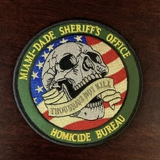 Miami-Dade Sheriff’s Office Homicide | Law Enforcement Collector’s Patch