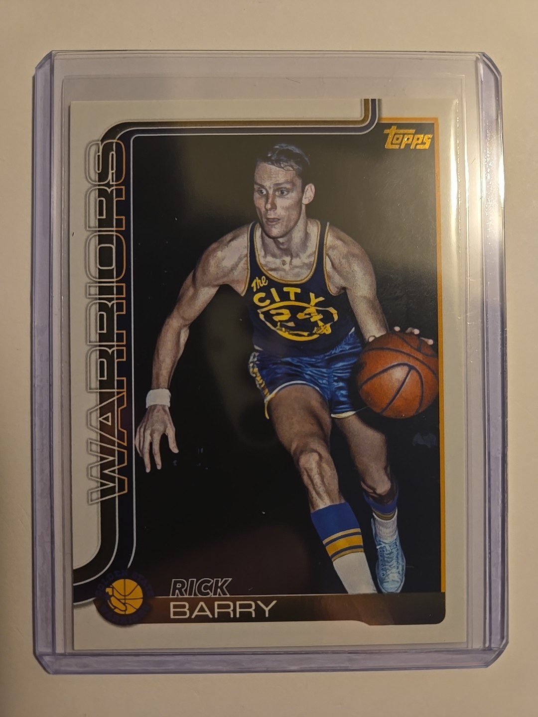 2025 Topps NBA Golden Mirror Rick Barry SSP Golden State Warriors #258