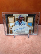 2024 Topps Museum Junior Caminero RC Quad Relic AUTO /50 Rays