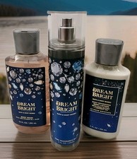 3 Pcs Set Bath  Body Works Dream Bright Fine Fragrance Mist Body Lotion  Wash