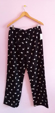 GAP Cat Pajama PJ pants Medium NWT Black Lounge pants Elastic waist