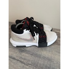 Nike LeBron Witness 8 White Black University Red FB2239-103 Mens 10.5