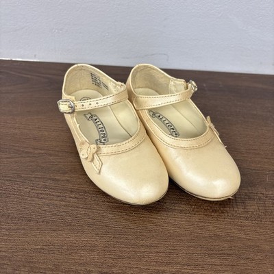 Vintage Calliope Little Girls Beige Shoes Sz 7.5