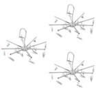 3 Count Faltbarer Kleiderbügel Trockenständer Metalltrocknungsregal