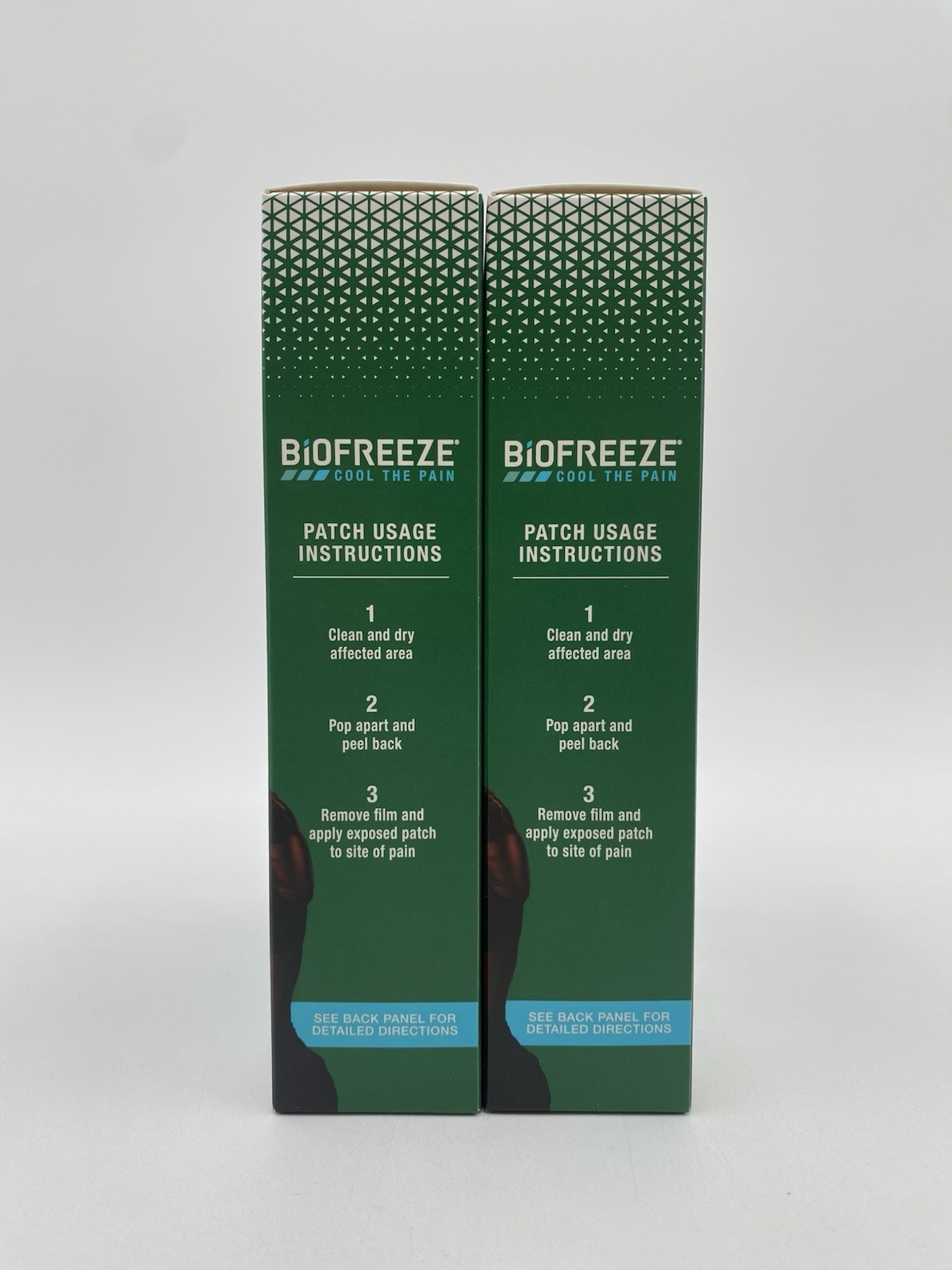 2 Packs Biofreeze Pain Relief Patches, Knee & Lower Back Patch, 5 Count