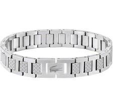 Lacoste Toggle Armband Silber Unisex İdeal für Geschenk İdee