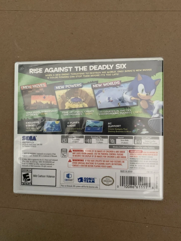 Sonic Lost World (Nintendo 3DS, 2013) - Image 2 of 2