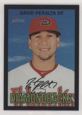 2016 Topps Heritage Chrome Black Refractor 64/67 David Peralta #THC-476 j0u