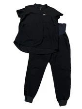 Figs Women’s S Maternity Black Scrub Set Zamora S/P Joggers S Top Healthcare