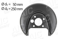 AIC Spritzblech, Bremsscheibe 54703 FüR Audi Seat Skoda VW